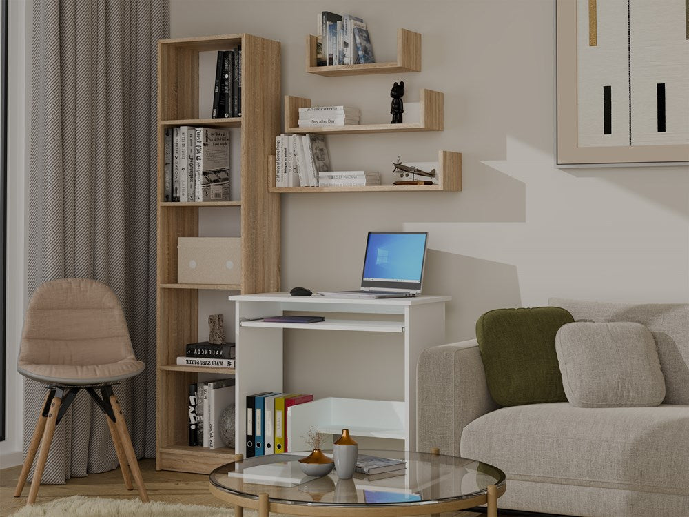 3-Regał Ścienny Wiszący MOBI 3P DĄB SONOMA-3