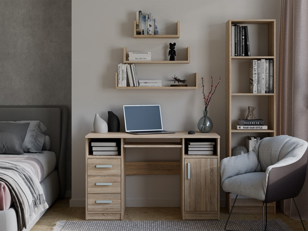 4-Regał Ścienny Wiszący MOBI 3P DĄB SONOMA-4