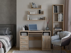 4-Regał Ścienny Wiszący MOBI 3P DĄB SONOMA-4