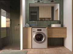 Washing Machine Cabinet with Door Cabinet POLA NP 1D OAK ARTISAN