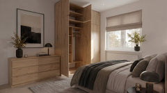 Wardrobe with Top Section SD-90 Doors Shelves OAK ARTISAN For Dressing Room Bedroom Office