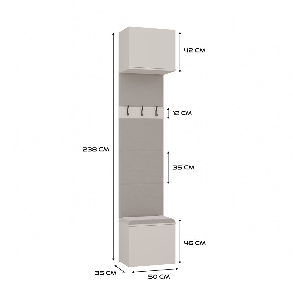 11-Garderoba Wieszak HAGA 1W KASZMIR BEŻ-11